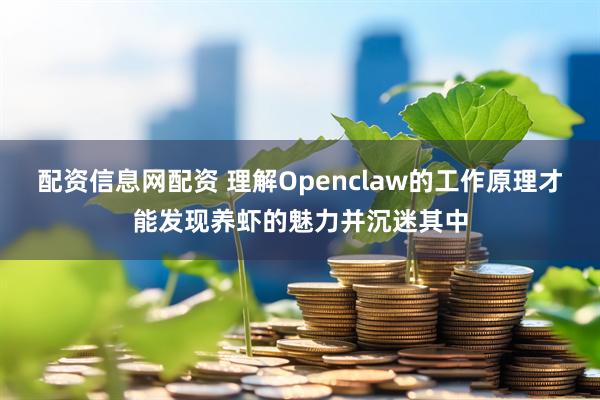 配资信息网配资 理解Openclaw的工作原理才能发现养虾的魅力并沉迷其中